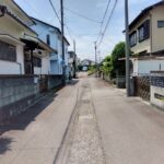 沼津市大岡　売り土地　前面道路