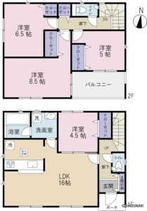 浜松市中央区増楽町　4LDK/5LDK　2025年8月完成予定の物件画像