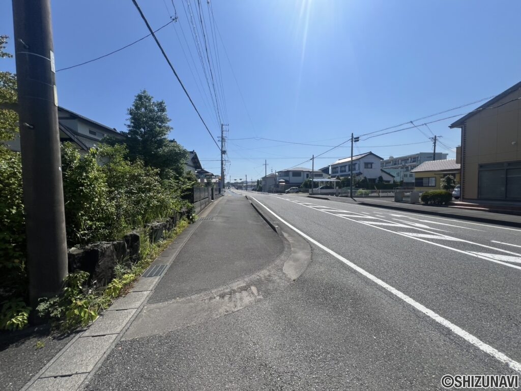 歩道も余裕がリます