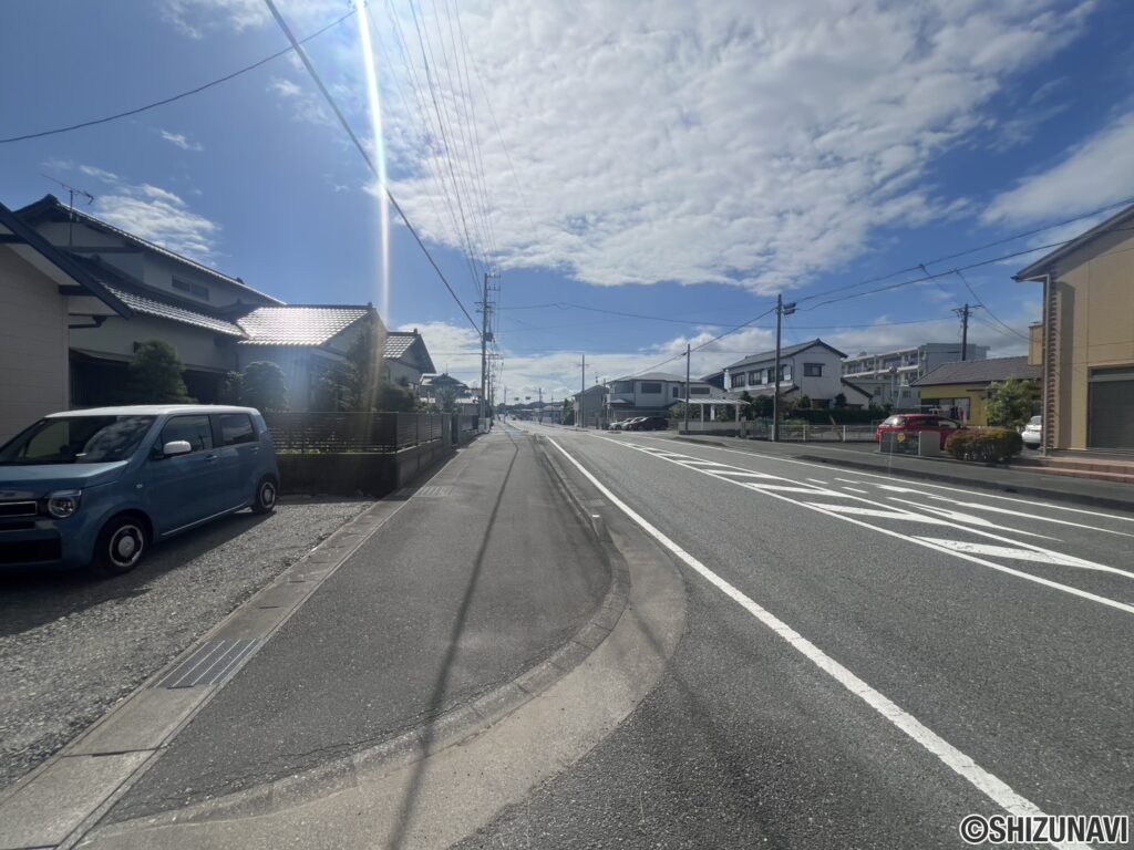 歩道も余裕がリます