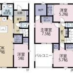 1号棟　間取り図