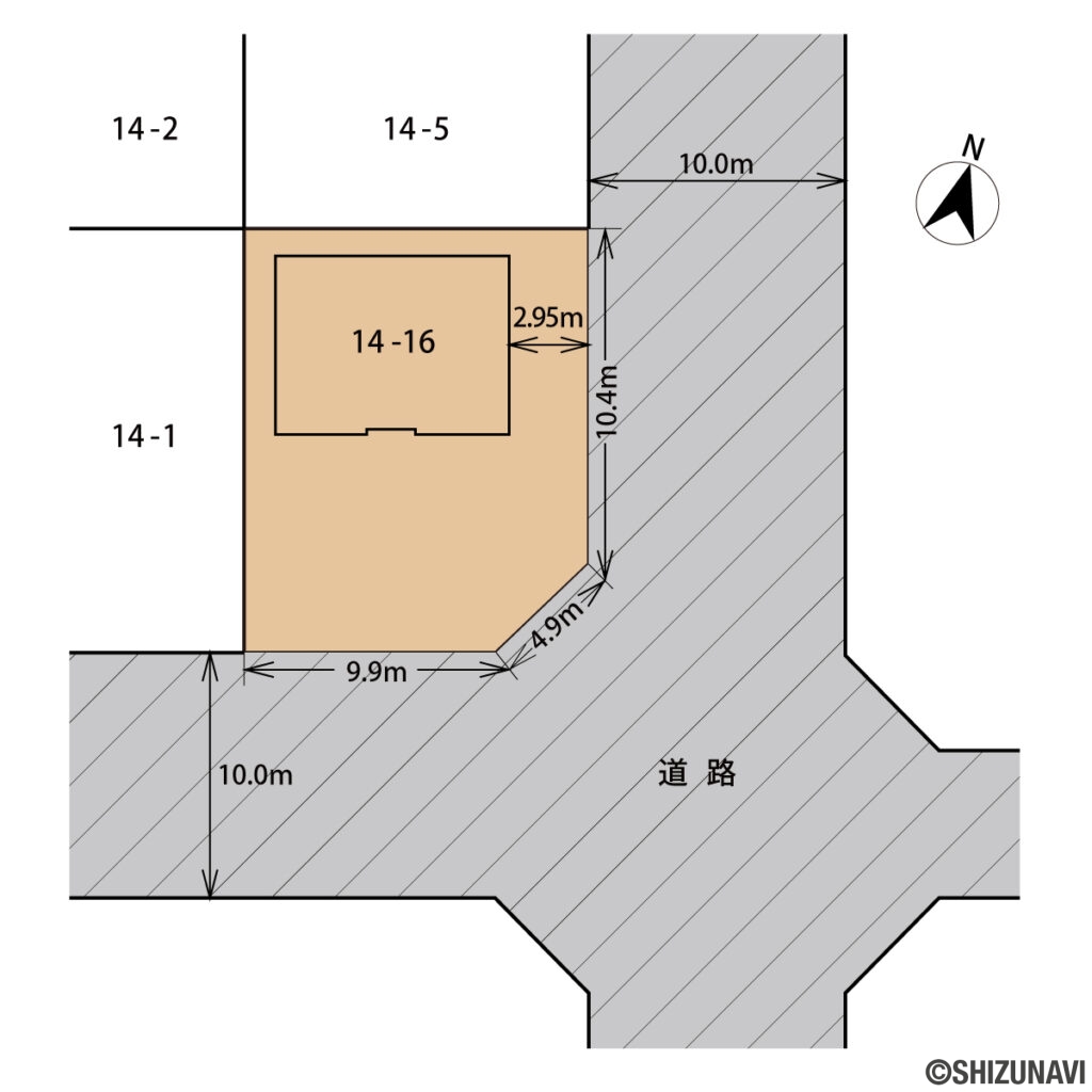 富士市中野台一丁目土地区画図