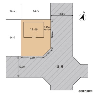 富士市中野台一丁目土地区画図