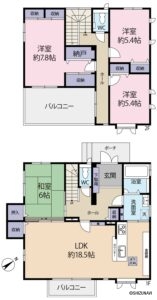 伊豆の国市南條　中古住宅　間取り図面