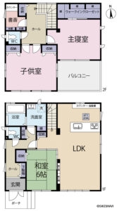 富士市森島　中古住宅　間取り図面
