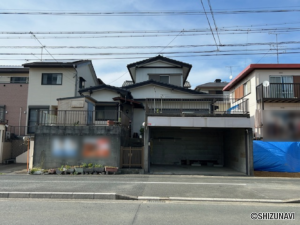 湖西市南台　南ひな壇の整形地　車庫あり　【建築条件なし】の物件画像
