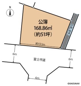 富士市森島　中古住宅　間取り図面