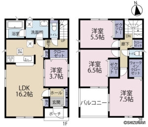 浜松市中央区早出町　2棟　4LDK　2025年9月完成予定の物件画像