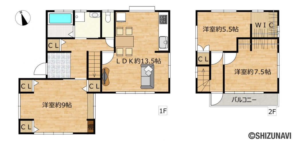 富士宮市星山間取りの中古住宅3SLDK