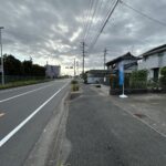 前面道路　別角度です。