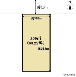 焼津市小川　区画整理地内　14街区　B号地の物件画像