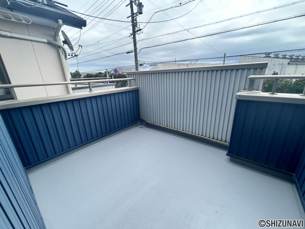 バルコニー。防水塗装を行いました。