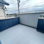 バルコニー。防水塗装を行いました。