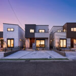 ～アルハウスがつくる街並み～ 一邸一邸すべてオリジナル。洗練された外観デザイン、オリジナルティ豊かなプランを兼ね備えた街並みの完成です。