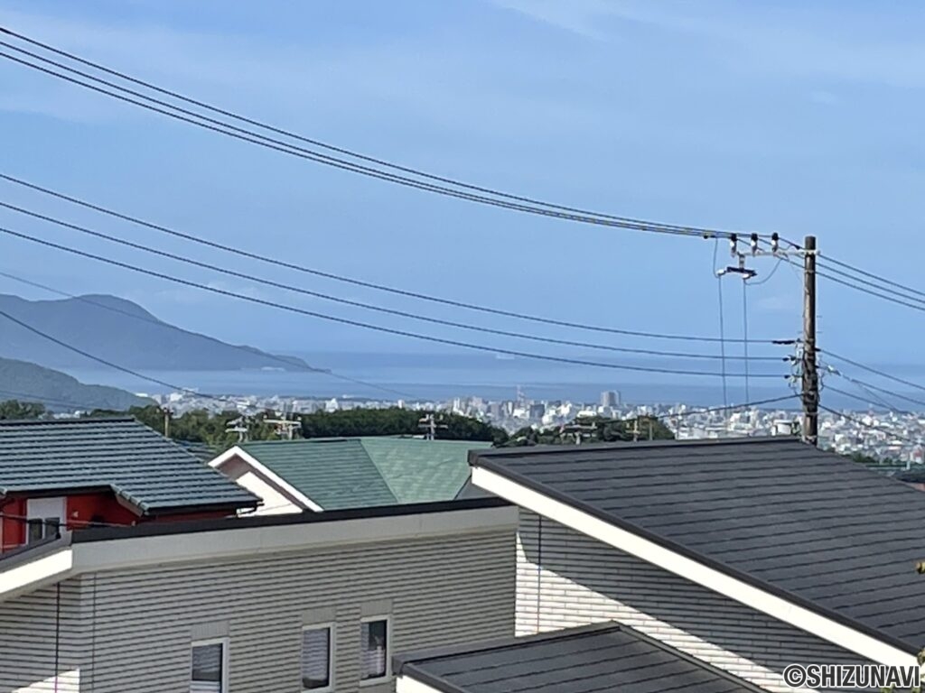 駿河湾（２Fベランダより撮影）