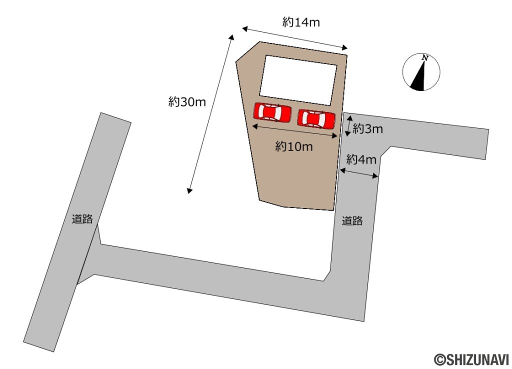 富士市一色区画図
