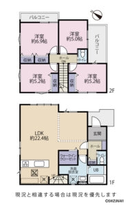 静岡市清水区御門台1期　4LDK　新築一戸建て　の物件画像