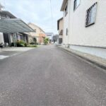 前面は私道です。（149㎡　持分有）