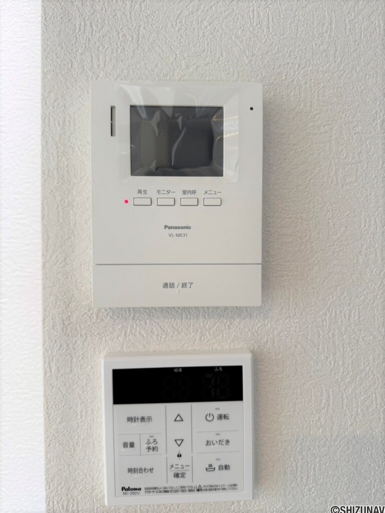 テレビインターホンも新品に交換致しました。