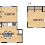 【リフォーム予定/間取り図】現在4DKですが、3LDKにリフォームを行う予定です。