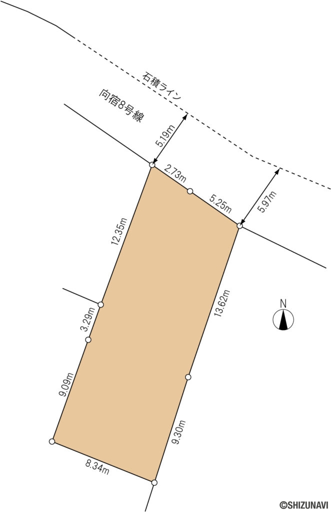 浜松市中央区向宿2丁目　売土地【造成済み × 建築条件なし × 浜松駅近】の画像