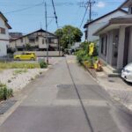 富士市今泉八丁目　中古住宅　前面道路