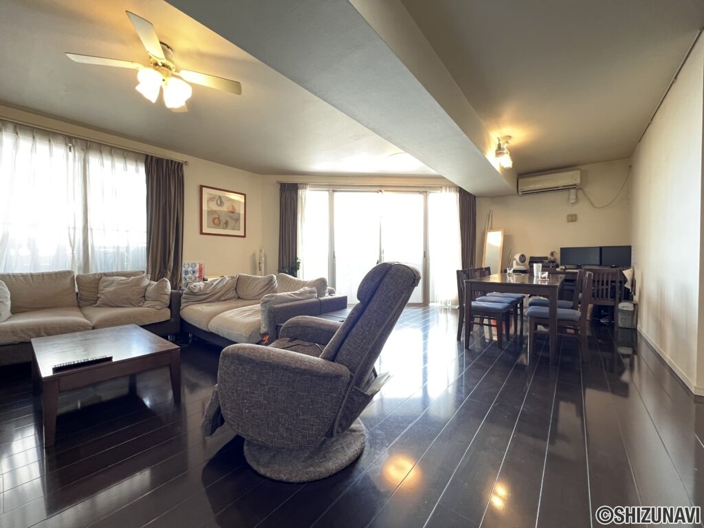 【ディーグランセ駿府Ⅱ】6階　2LDK角部屋　100㎡越えのお部屋の画像