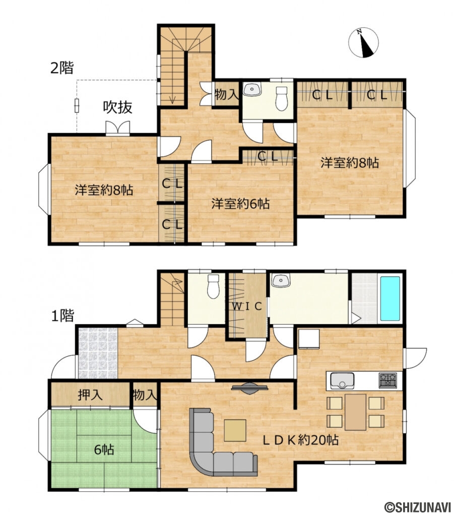 富士市今泉間取りの中古住宅4LDK