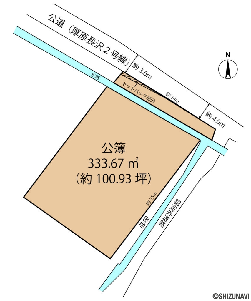 富士市厚原　売り土地