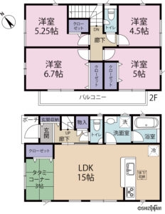 浜松市中央区萩丘5丁目　2棟　4LDK　2025年11月完成予定の物件画像