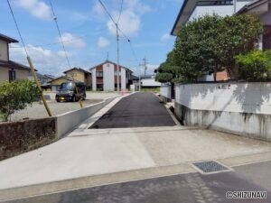 富士市伝法　4区画分譲地　前面道路