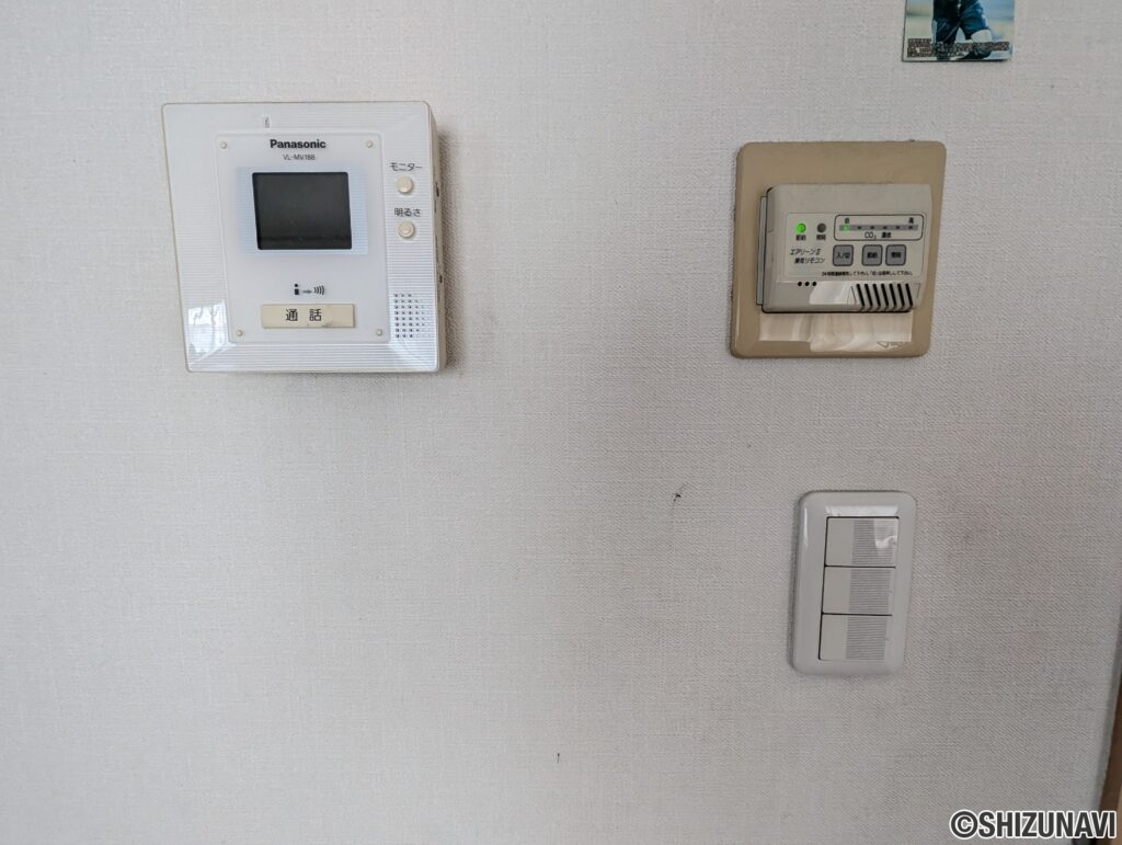 換気システムとモニター付きインターホン