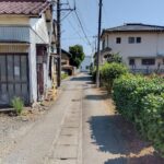 三島市安久　売り土地　前面道路
