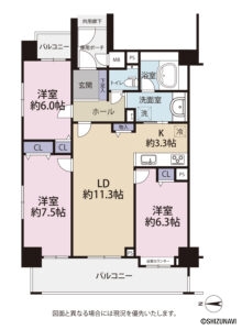 ディークラディア清水駅前　間取図