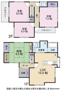 富士宮市淀平町　戸建て　間取り