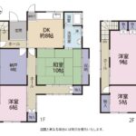 富士市厚原　中古住宅　間取り図面