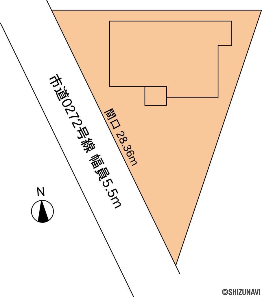沼津市下香貫　戸建　形状図
