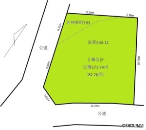 建築条件無し。お好きな建築業者でご計画ください。