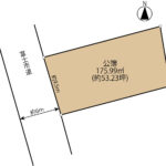 富士市前田　中古住宅　土地形状図
