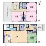 富士宮市山本　中古住宅　間取り図面