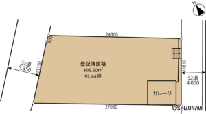 浜松市中央区西山町　土地