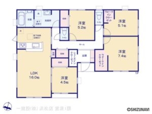 【2025年11月完成予定】浜松市天竜区船明　4LDK　平屋の物件画像