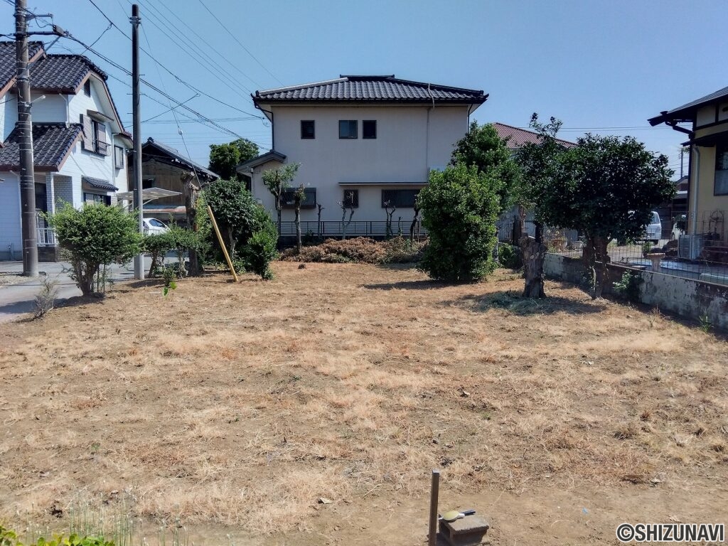 三島市安久　売り土地　現地