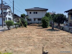 三島市安久　売り土地　現地