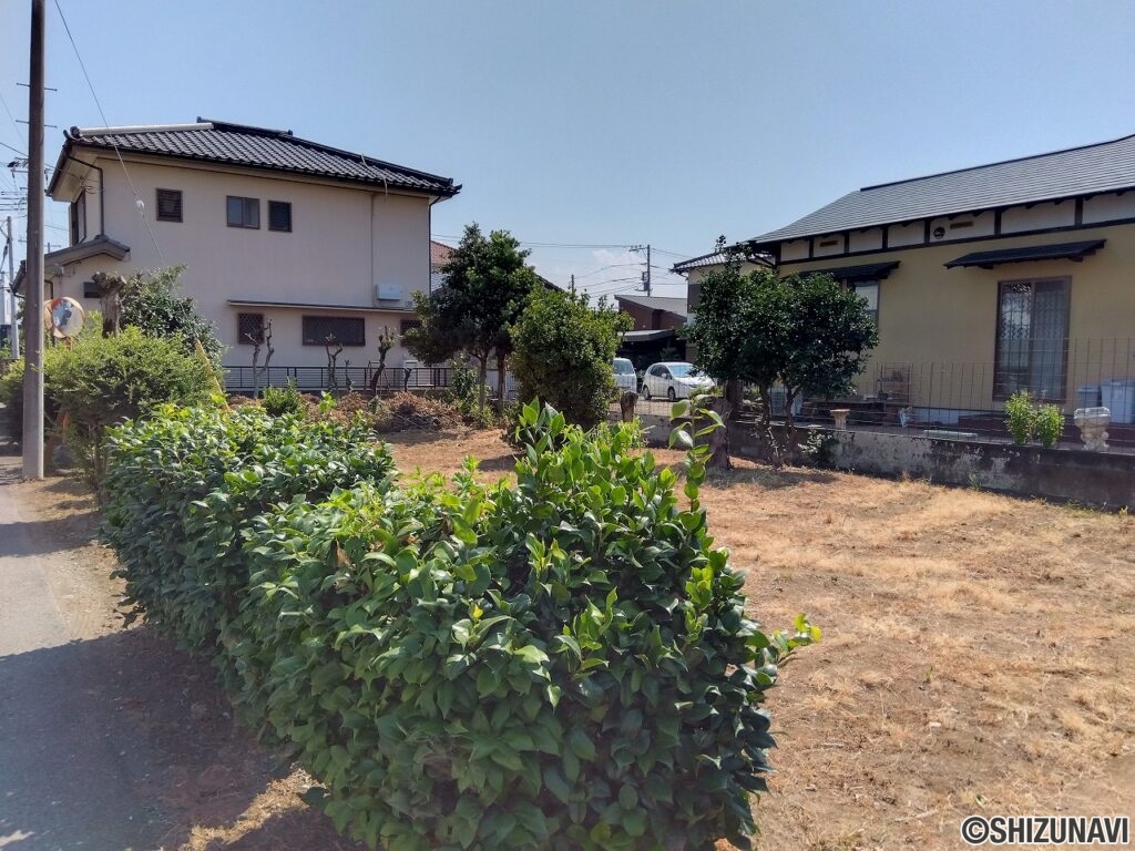 三島市安久　売り土地　現地