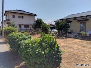 三島市安久　売り土地　現地