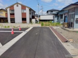 富士市伝法　4区画分譲地　前面道路