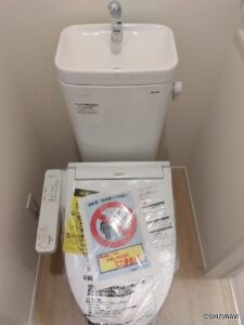 1号棟1階　トイレの写真です。