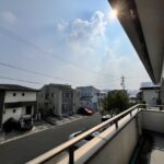 2階ベランダは日当たり良好です！