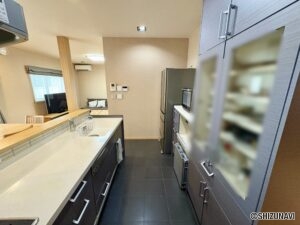 備え付けの食器棚も十分な大きさがございます。